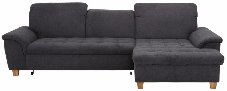 HOME AFFAIRE, Home affaire Ecksofa »Lyla«, mit Recamiere, wahlweise mit Rückenfunktion und zusätzlich mit Bett + Bettkasten, Home affaire Ecksofa »Lyla fester Sitzkomfort, bequeme Armlehnen, Breite 279cm, L-Form« mit Recamiere, wahlweise mit Rückenfunktion und zusätzlich mit Bett