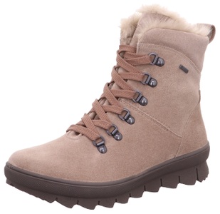 Legero, Legero Novara GoreTex Damen Schnürboot Beige, Legero Winterboots »NOVARA«, Hiking Boots, Winterstiefel, Schnürstiefel mit GORE-TEX