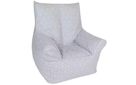 Knorrtoys, knorr® toys Kindersitzsack Junior - Geo cube grey, Knorrtoys® Sitzsack »Junior - Geo Cube Grey«