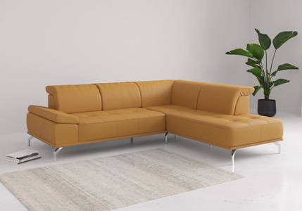 Places of Style Ecksofa »Caluna«, Inkl.Sitztiefenverstellung, wahlweise mit Kopf- und Armteilverstellung