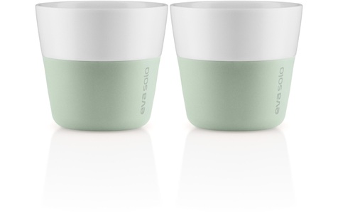 Eva Solo, Lungo Becher / 2er-Set - 230 ml - Eva Solo grün en keramik, Eva Solo Cappuccinotasse »Lungo-Becher«, 2er Set, Ø 8,5 cm, 230 ml