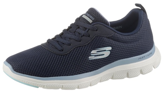 Skechers, Sneakers, Low Top Unisex Dunkelblau 38, Skechers Flex Appeal 4.0 Schnürschuh für Damen marine