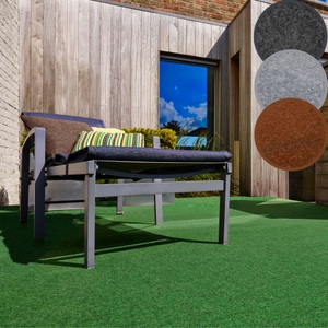 andiamo, Andiamo Kunstrasen »Edinburgh«, rechteckig, aus Nadelfilz, mit Drainagenoppen, für Balkon, Terasse, Wintergarten, Andiamo Kunstrasen »Edinburgh«, rechteckig, 4 mm Höhe, aus Nadelfilz, mit Drainagenoppen, für Balkon, Terasse, Wintergarten