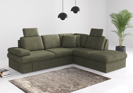 sit&more Ecksofa »Moreno«, mit Armteilverstellung,wahlweise mit Bettfunktion