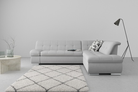 DOMO collection, DOMO collection Ecksofa »Mona«, wahlweise mit Bett- und Armlehnfunktion, DOMO collection Ecksofa »Mona L-Form bequem und komfortabel, Breite 271cm, L-Form« wahlweise mit Bett- und Armlehnfunktion