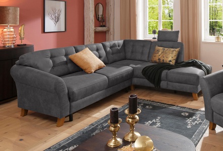 HOME AFFAIRE, Home affaire Ecksofa »Trondheim«, mit Federkern, Home affaire Ecksofa »Trondheim L-Form«, mit Federkern
