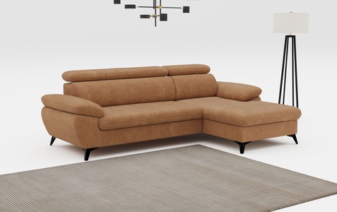 COTTA Ecksofa »Hudson L-Form«, mit Kopfteilverstellung, wahlweise mit Bettfunktion & Bettkasten