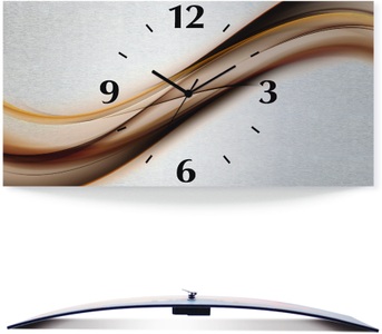 Artland, Artland Wanduhr »Welle«, Artland Wanduhr »Welle«, 3D Optik gebogen, mit Quarz- oder Funkuhrwerk, versch. Grössen