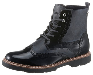 S.Oliver, s.Oliver Schnürboots, mit zusätzlichem Reissverschluss, 