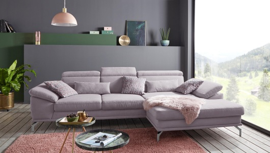 SIT&MORE, sit&more Ecksofa, sit&more Ecksofa »Scorpio L-Form«, inklusive Sitztiefenverstellung, wahlweise mit Kopfverstellung