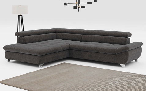 COTTA Ecksofa »Gemini L-Form«, mit Kopfteilverstellung, wahlweise mit Bettfunktion