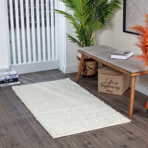 Surya, Surya Hochflor-Teppich »UNI CHIC 2303«, rechteckig, Surya Hochflor-Teppich »BORACAY«, rechteckig, 37 mm Höhe, Flauschig, Langflor, Weich, Wohnzimmer Flurteppich, Grau