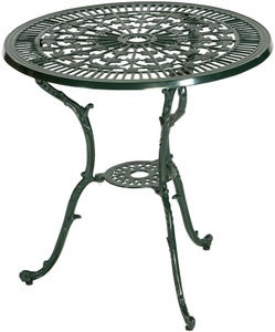 Merxx, MERXX Gartentisch »Lugano«, Aluminium, Ø 70 cm, grün, MERXX Gartentisch »Lugano«