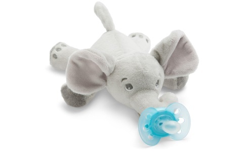 PHILIPS AVENT, PHILIPS AVENT Snuggle Nuggikette Elefant ultra soft, Philips AVENT Schmusetuch »Snuggle + Nuggi Ultra Soft«