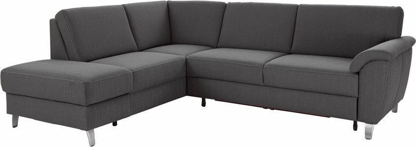 SIT&MORE, sit&more Ecksofa, sit&more Ecksofa »Texel L-Form«, mit Federkern, wahlweise mit Bettfunktion und Bettkasten