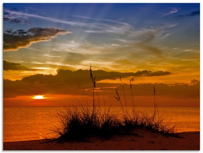 Artland Glasbild »Herrlicher Sonnenuntergang«