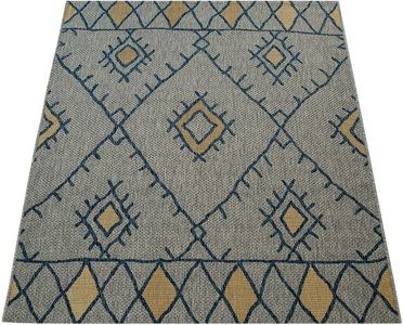 PACO HOME, Paco Home Teppich »Kuba 124«, rechteckig, 5 mm Höhe, Flachgewebe, Rauten Design, In- und Outdoor geeignet, Wohnzimmer, Paco Home Teppich »Kuba 124«, rechteckig, 4 mm Höhe, Flachgewebe, Rauten Design, In- und Outdoor geeignet, Wohnzimmer