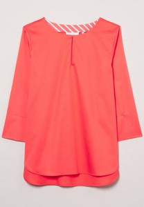 Eterna, ETERNA DREIVIERTELARM BLUSE MODERN CLASSIC SATINBINDUNG PINK UNIFARBEN, Eterna Shirtbluse »LOOSE FIT«, EASY IRON (bügelleicht)