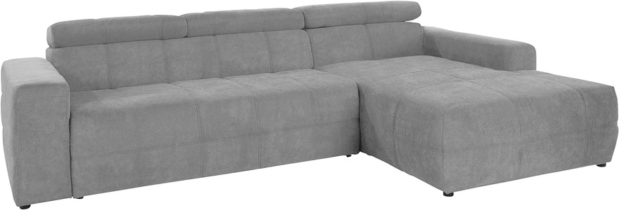 DOMO collection, DOMO collection Ecksofa, DOMO collection Ecksofa »Brandon grosse Ausführung B/T/H: 289/177/80 cm, auch in Leder und Cord«, mit Kopfteilverstellung, wahlweise Sitztiefenverstellung, L-Form