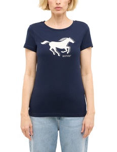 Mustang, MUSTANG Kurzarmshirt »Damen Style Loa«
