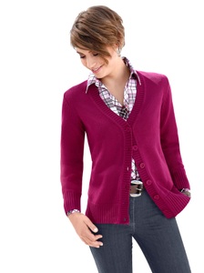 CASUAL LOOKS, Casual Looks Strickjacke in »fully fashioned«-Verarbeitung, 