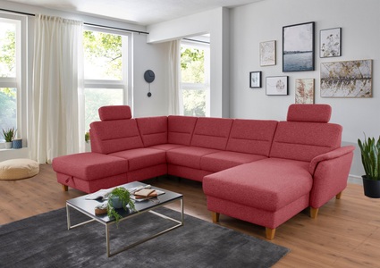 Home affaire Wohnlandschaft »Palmera«, Federkern, wahlweise mit Bettfunktion und mit/ohne Stauraum