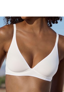 Lascana, LASCANA Bralette-BH, ohne Bügel mit Cups aus gemustertem Spacer-Material, Basic, 