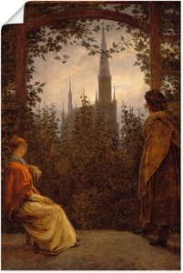 Artland, Artland Wandbild »Gartenlaube. 1818.«, Artland Wandbild »Gartenlaube. 1818.«, Garten, (1 St.), als Alubild, Leinwandbild, Wandaufkleber oder Poster in versch. Grössen