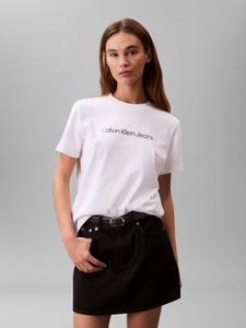 Calvin Klein Jeans T-Shirt »A- INST. LOGO CLASSIC TEE SS« mit Logoschriftzug