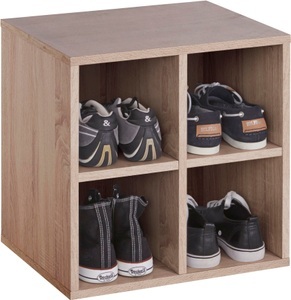 INOSIGN, INOSIGN Schuhregal »Fricka«, mit einer schönen Holzfolien Optik, Stauraum für ca. 3 bis 6 Paar Schuhe, Höhe 84,5 cm, 