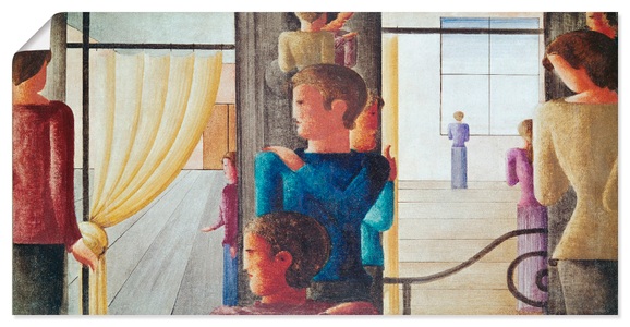 Artland, Artland Wandbild »Zwölfergruppe mit Interieur. 1930«, Artland Wandfolie »Zwölfergruppe mit Interieur. 1930«, Gruppen & Familien, (1 St.), selbstklebend