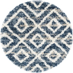 Myflair Möbel & Accessoires, Myflair Möbel & Accessoires Teppich »Top Shag«, rund, 32 mm Höhe, Myflair Möbel & Accessoires Hochflor-Teppich »Top Shag«, rund, 32 mm Höhe, gewebt, Rauten Design, melierte Optik, weich & kuschelig