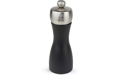 Peugeot, FIDJI Pfeffermühle 15cm schwarz, PEUGEOT Salz-/Pfeffermühle »Fidji 15 cm«, Holzart: Buche (Frankreich)
