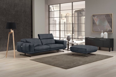 Egoitaliano, Egoitaliano 2,5-Sitzer »Gloria«, Beidseitig verstellbare Rückenelemente, mit Metallfüssen, Egoitaliano 2,5-Sitzer »Gloria, super bequem und hochwertige Verarbeitung, edles Design« beidseitig verstellbare Rückenelemente, mit Metallfüssen