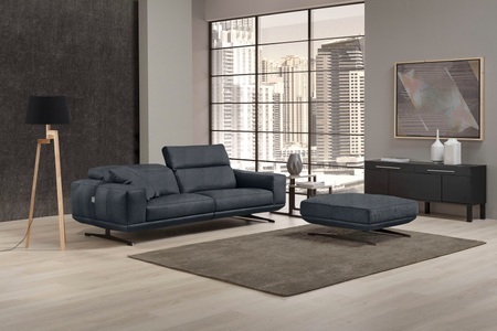 Egoitaliano, Egoitaliano 2,5-Sitzer »Gloria«, Beidseitig verstellbare Rückenelemente, mit Metallfüssen, Egoitaliano 2,5-Sitzer »Gloria, super bequem und hochwertige Verarbeitung, edles Design« beidseitig verstellbare Rückenelemente, mit Metallfüssen