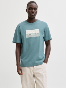 JACK & JONES, Jack & Jones Kurzarmshirt "JCOFUSION DOTS PRINT TEE SS CREW SN" Baumwolle, regular fit