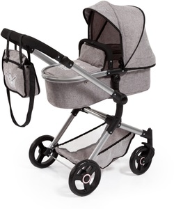 Bayer Design, Kombi-Puppenwagen Vario, Bayer Kombi-Puppenwagen »Vario, Grau«, inkl. Wickeltasche