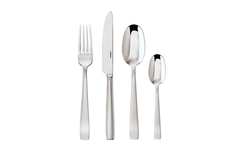 Sambonet, Sambonet Besteck-Set Flat 24-teilig, sambonet Besteck-Set »Flat Inox«, (24 tlg.)