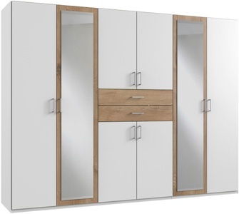undefined, Wimex Kleiderschrank »Diver«, Wimex Kleiderschrank »Diver Drehtürenschrank mit Spiegel, 180, 225 o. 270cm breit« Bestseller Schlafzimmerschrank wahlweise 3 Innenausstattungen