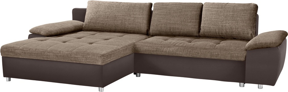 SIT&MORE, sit&more Ecksofa »Labene«, sit&more Ecksofa Labene, wahlweise mit Bettfunktion und Bettkasten, inkl. Rückenkissen