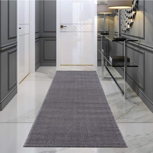 Carpet City, Carpet City Teppich »Fancy«, rechteckig, 12 mm Höhe, Kurzflor, Einfarbig, 3D-Optik, Wohnzimmer, Carpet City Teppich »Friseé-Teppich FANCY805«, rechteckig, 12 mm Höhe, Läufer, Kurzflor, Einfarbig, 3D-Optik, Zickzack Look, Wohnzimmer
