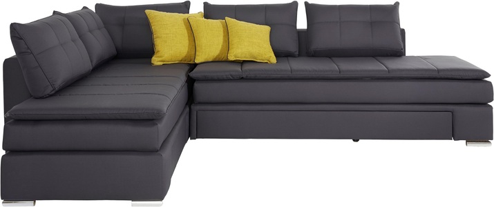 INOSIGN, INOSIGN Ecksofa »Night & Day«, mit Dauer-Schlaffunktion, INOSIGN Ecksofa »Night & Day L-Form mit Dauer-Schlaffunktion ohne Armlehnen«, mit Boxspring-Bettfunktion 180x200 cm und Bettkasten, Dauerschläfer!