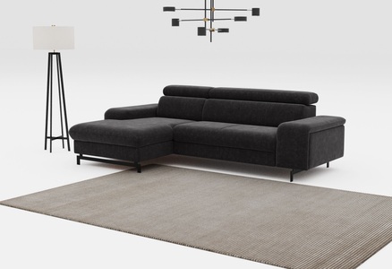 COTTA Ecksofa »Emma L-Form«, mit Kopfteilverstellung, wahlweise mit Bettfunktion & Bettkasten