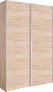 loftscape, home24 Garderobenschrank Hamersley, Schlafkontor Schwebetürenschrank »Heimo/Fast Schrank Kleiderschrank Garderobe«, geringe Tiefe, ausziehbarer Kleiderstange, Garderobenschrank, 6 Böden