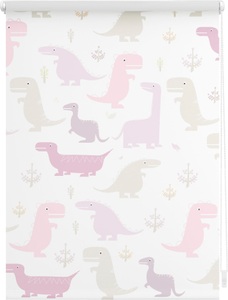 LICHTBLICK, Seitenzugrollo »Klemmfix Digital Dino«, LICHTBLICK, verdunkelnd, ohne Bohren, freihängend, LICHTBLICK ORIGINAL Seitenzugrollo »Klemmfix Digital Dino«, verdunkelnd, energiesparend, ohne Bohren, freihängend, bedruckt