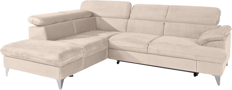 Cotta, COTTA Ecksofa »Caluso«, inklusive Kopfteilverstellung, wahlweise mit Bettfunktion, COTTA Ecksofa »Caluso L-Form« mit Kopfteilverstellung, wahlweise mit Bettfunktion & Bettkasten