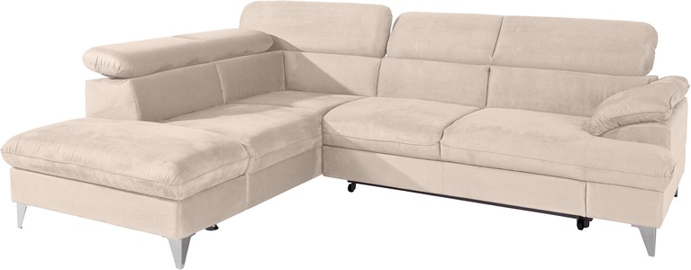 Cotta, COTTA Ecksofa »Caluso«, inklusive Kopfteilverstellung, wahlweise mit Bettfunktion, COTTA Ecksofa »Caluso L-Form« mit Kopfteilverstellung, wahlweise mit Bettfunktion & Bettkasten