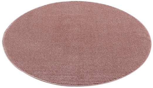 Carpet City, Carpet City Teppich »Fancy«, rund, 12 mm Höhe, Kurzflor, Einfarbig, 3D-Optik, Wohnzimmer, Carpet City Teppich »Friseé-Teppich FANCY900«, rund, 12 mm Höhe, Kurzflor, Einfarbig, 3D-Optik, Streifen Look