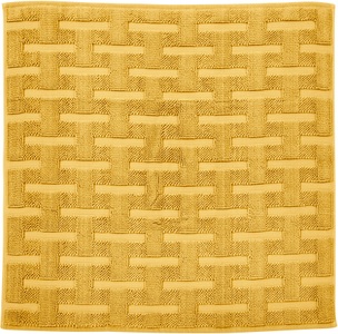 done.® Badematte »Delia«, Höhe 10 mm, fussbodenheizungsgeeignet, Badteppich, Uni-Farben, Hoch-Tief Effekt, reine Baumwolle, waschbar