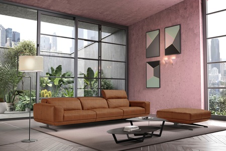 Egoitaliano, Egoitaliano 3-Sitzer »Gloria«, Beidseitig verstellbare Rückenelemente, mit Metallfüssen, Egoitaliano 3-Sitzer »Gloria, super bequem, hochwertige Verarbeitung, edles Design, Megasofa« beidseitig verstellbare Rückenelemente, mit Designmetallfüssen